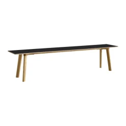Banco CPH215 Deux 2.0, 200 cm, Black laminate-roble lacado*HAY Best