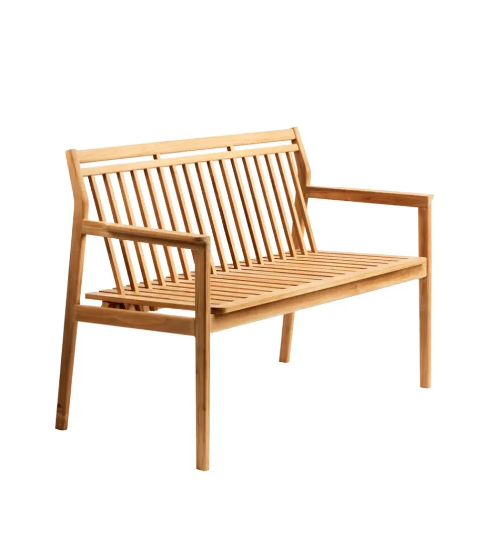 Banco de 2 plazas M12 Sammen, Teak-non treated*FDB Møbler Hot