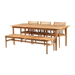 Banco de 3 plazas M10 Sammen, Teak-nature oiled*FDB Møbler