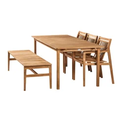 Banco de 3 plazas M10 Sammen, Teak-nature oiled*FDB Møbler