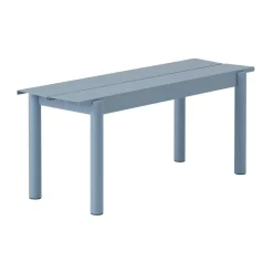Banco de acero Linear steel bench 110 cm, Pale blue*Muuto Best