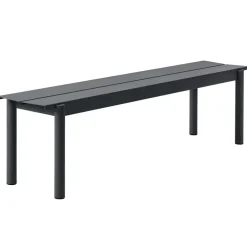 Banco de acero Linear steel bench 170 cm, Black*Muuto Hot