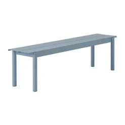 Banco de acero Linear steel bench 170 cm, Pale blue*Muuto Discount