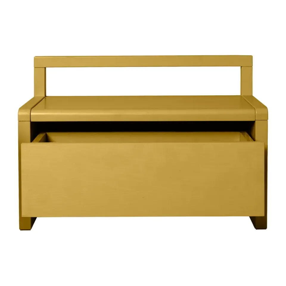 Banco de almacenamiento Little architect, Yellow, 60 × 30 × 41,2 cm*Ferm Living New
