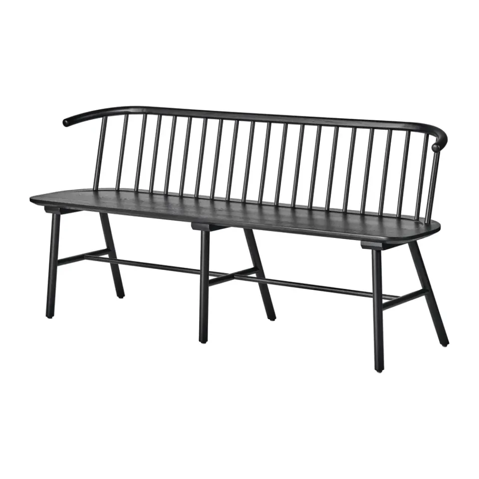 Banco de comedor VIOR, Roble lacado en negro*NJRD
