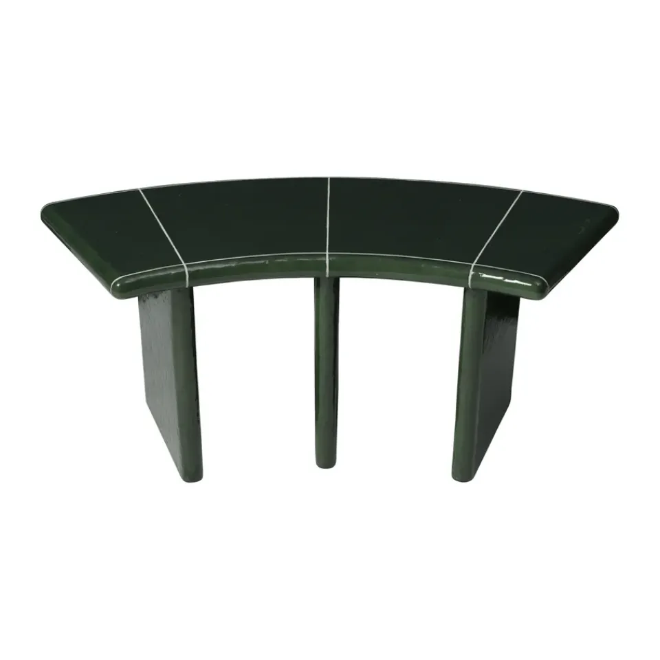 Banco Deya curved, Dark green, 110x40x45,5 cm*Ferm Living Clearance