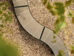 Banco Deya curved, Dark green, 110x40x45,5 cm*Ferm Living Clearance