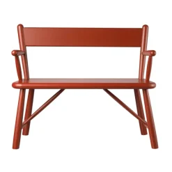 Banco infantil P11, Beech red painted*FDB Møbler Outlet