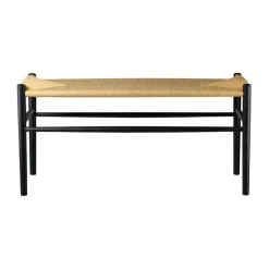 Banco J163 Piano, Oak black painted-nature*FDB Møbler Outlet