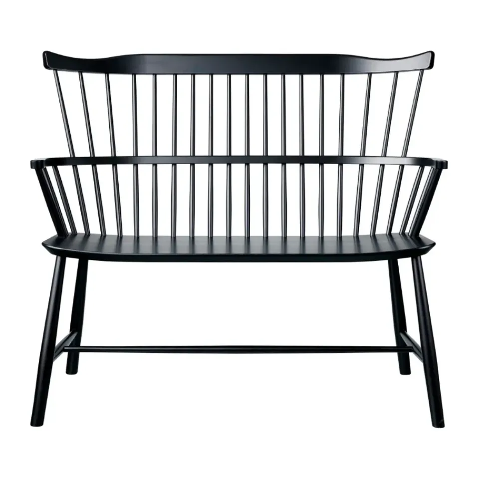 Banco J52D, Beech black painted*FDB Møbler Sale