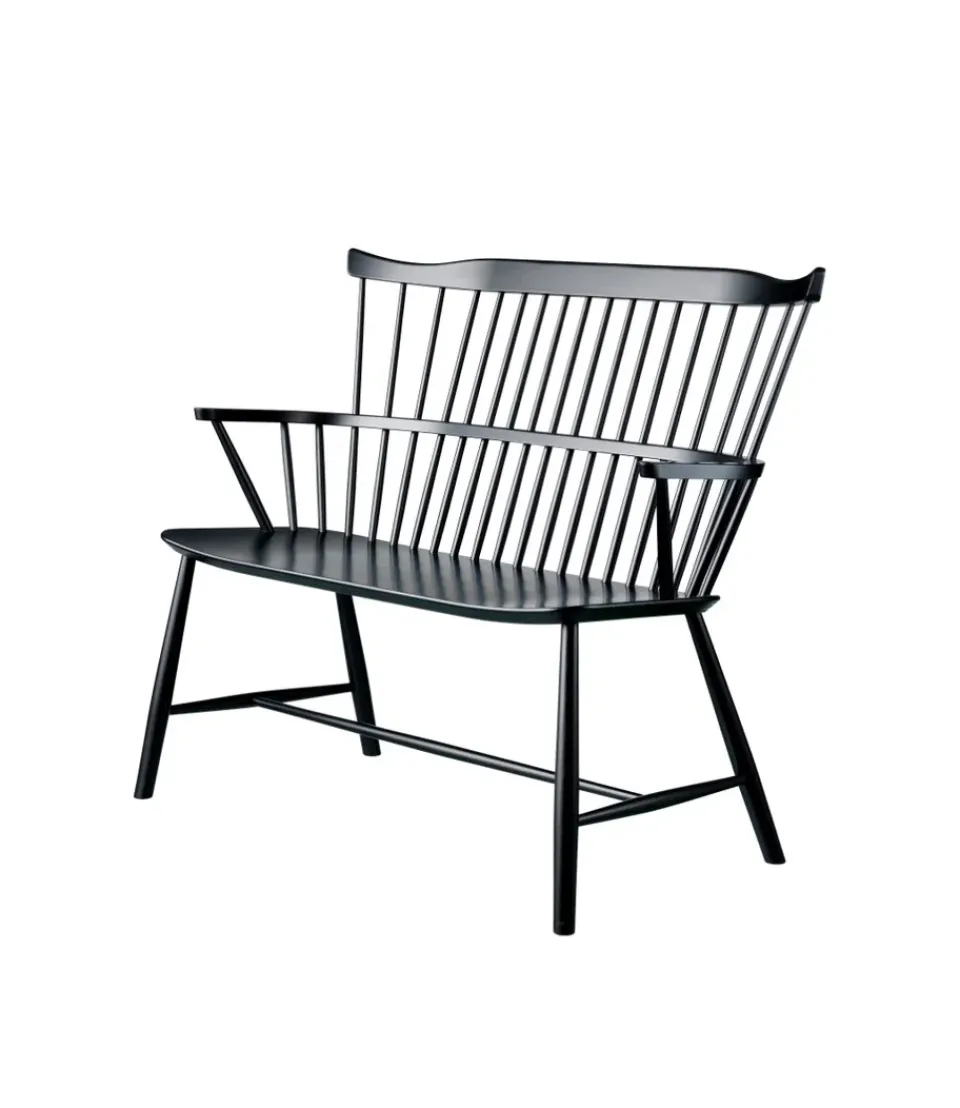 Banco J52D, Beech black painted*FDB Møbler Sale