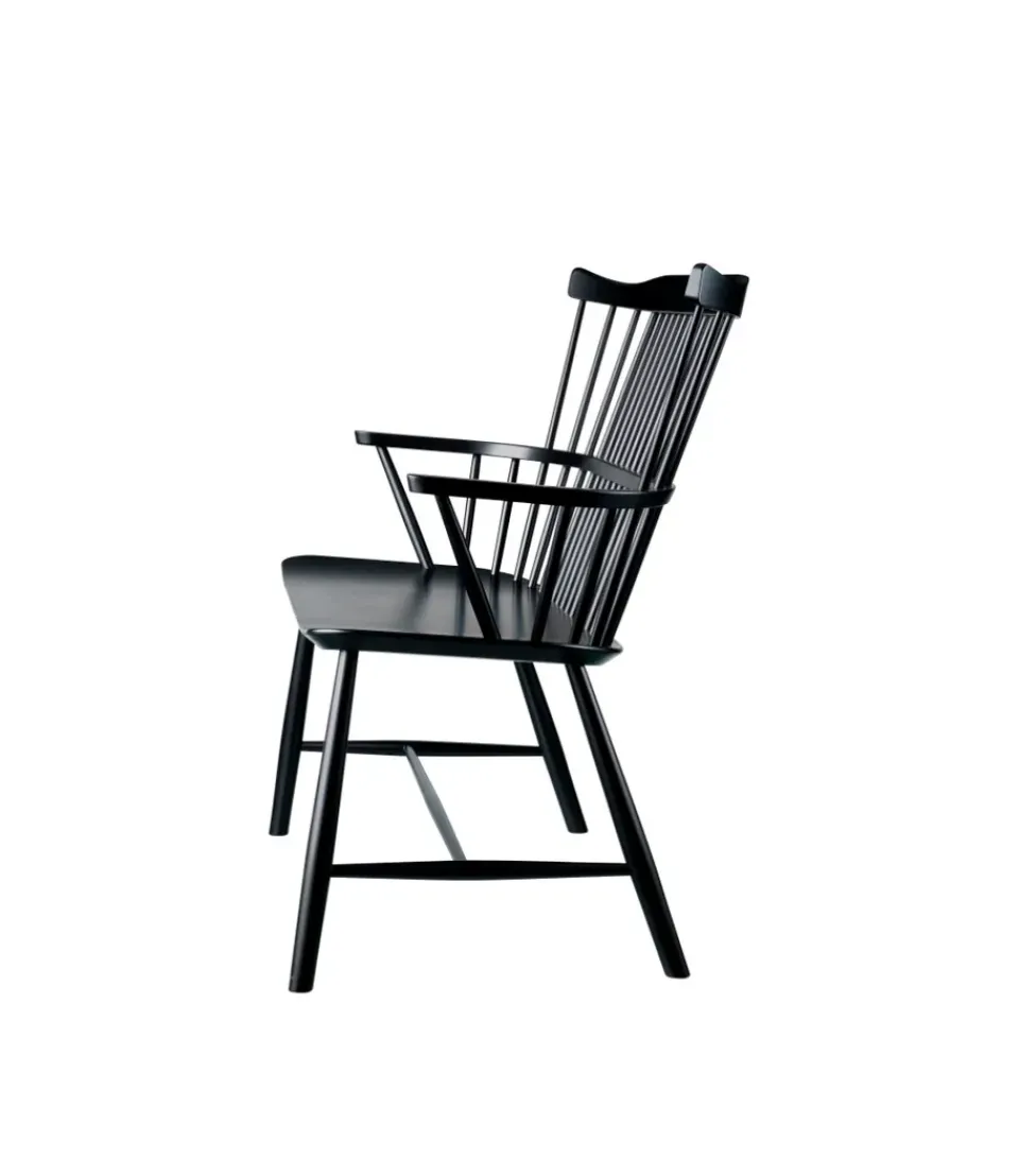 Banco J52D, Beech black painted*FDB Møbler Sale