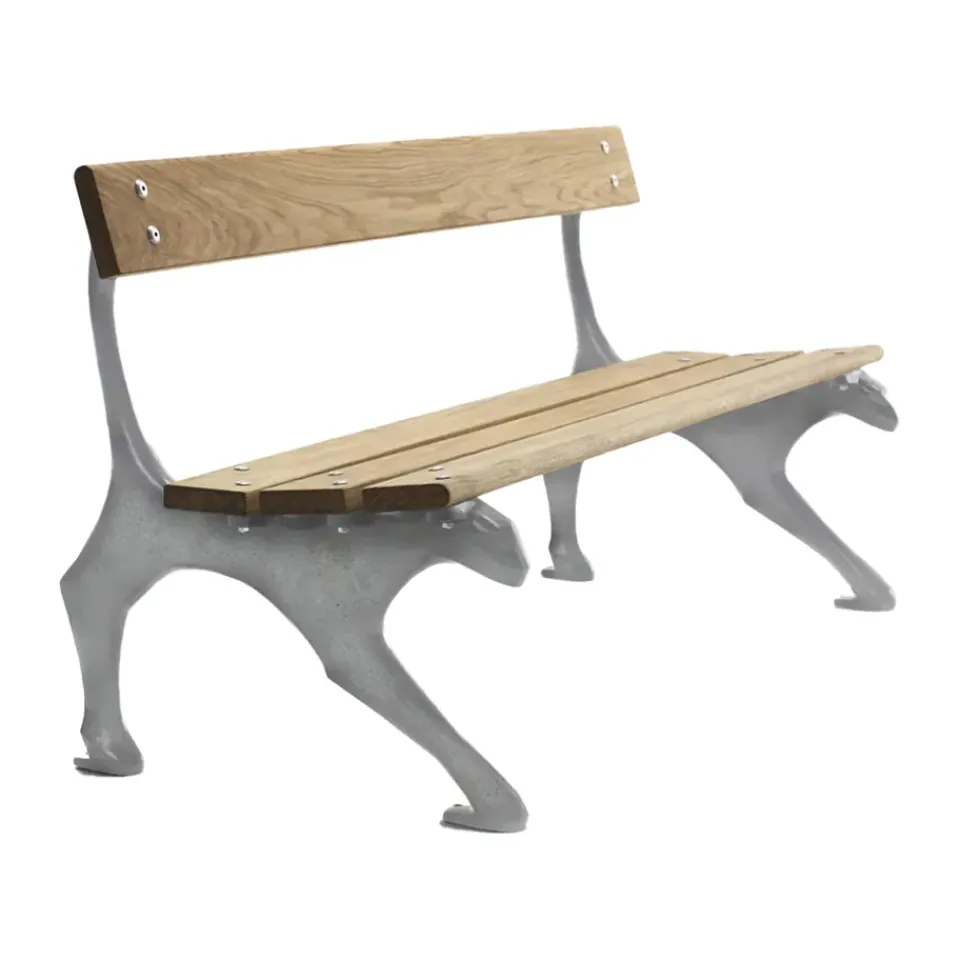 Banco Kattsoffa, Roble aceitado–aluminio en bruto*Byarums bruk Best
