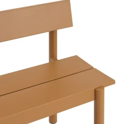 Banco Linear Steel con respaldo, Naranja quemado, 110×34 cm*Muuto Sale