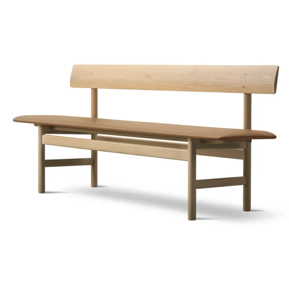 Banco Mogensen 3171, Cuero omni 307-roble enjuagado*Fredericia Furniture Discount