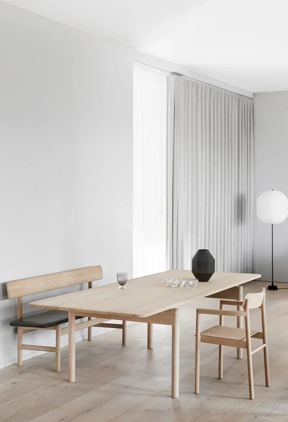Banco Mogensen 3171, Cuero omni 307-roble enjuagado*Fredericia Furniture Discount