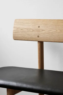 Banco Mogensen 3171, Robado pulido de roble-lær omni 301 black*Fredericia Furniture Outlet