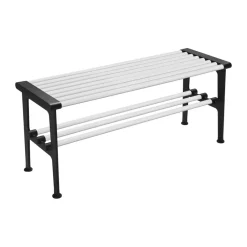 Banco Nostalgi 100 cm, Blanco-negro*Essem Design Sale