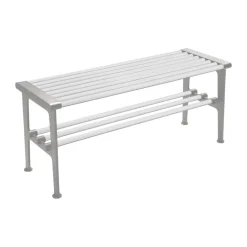 Banco Nostalgi 100 cm, Blanco-aluminio*Essem Design Discount