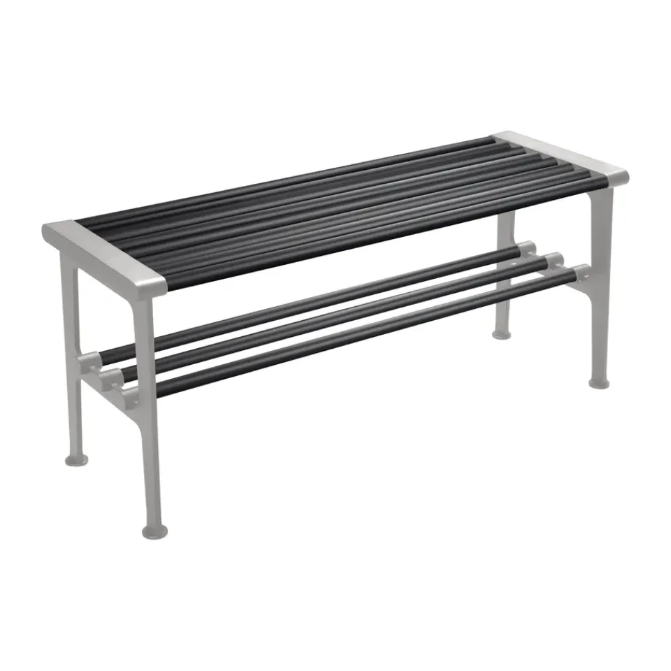 Banco Nostalgi 100 cm, Negro-aluminio*Essem Design Best