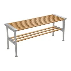 Banco Nostalgi 100 cm, Roble-aluminio*Essem Design Clearance