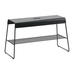 Banco para exteriores A-bench con estante de 45 cm, Black*Zone Denmark Online