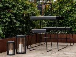 Banco para exteriores A-bench con estante de 45 cm, Black*Zone Denmark Online