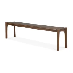 Banco PI 186x35 cm, Lackad teak brown*Ethnicraft Best