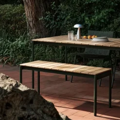 Banco Ville AV27 small 110x40 cm, Bronze green*&Tradition Clearance
