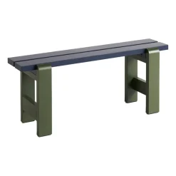 Banco Weekday Duo 111x23 cm en pino lacado, acero-oliva*HAY Best