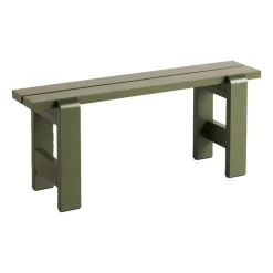 Banco Weekday 111x23 cm en pino lacado, Oliva*HAY New