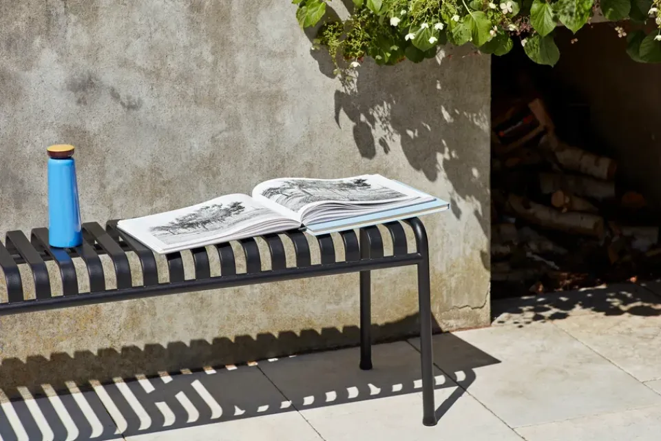 Banco 120x42 cm Palissade, Anthracite*HAY New