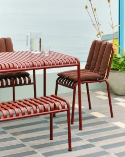 Banco 120x42 cm Palissade, Iron red*HAY Best