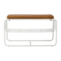 Banco/estante zapatero Nod 80x36x42 cm, White*Scandi Living Discount