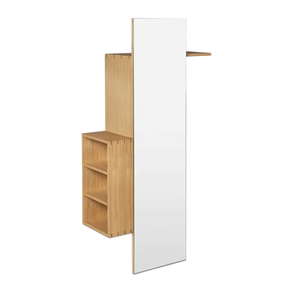 Bon hallway cabinet perchero con espejo, Oiled Oak*Ferm Living Online