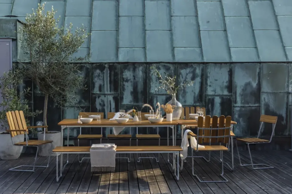 Butaca A2, Roble aceitado - estructura galvanizada en caliente*Grythyttan Stålmöbler New