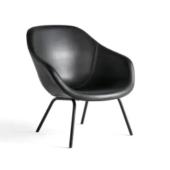 Butaca About a Lounge 87, Sense black-estructura de acero negra*HAY
