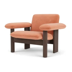 Butaca Brasilia low back, Dark oak-Avalon 012*Audo Copenhagen Discount