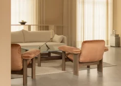 Butaca Brasilia low back, Dark oak-Audo Bouclé 02*Audo Copenhagen Outlet