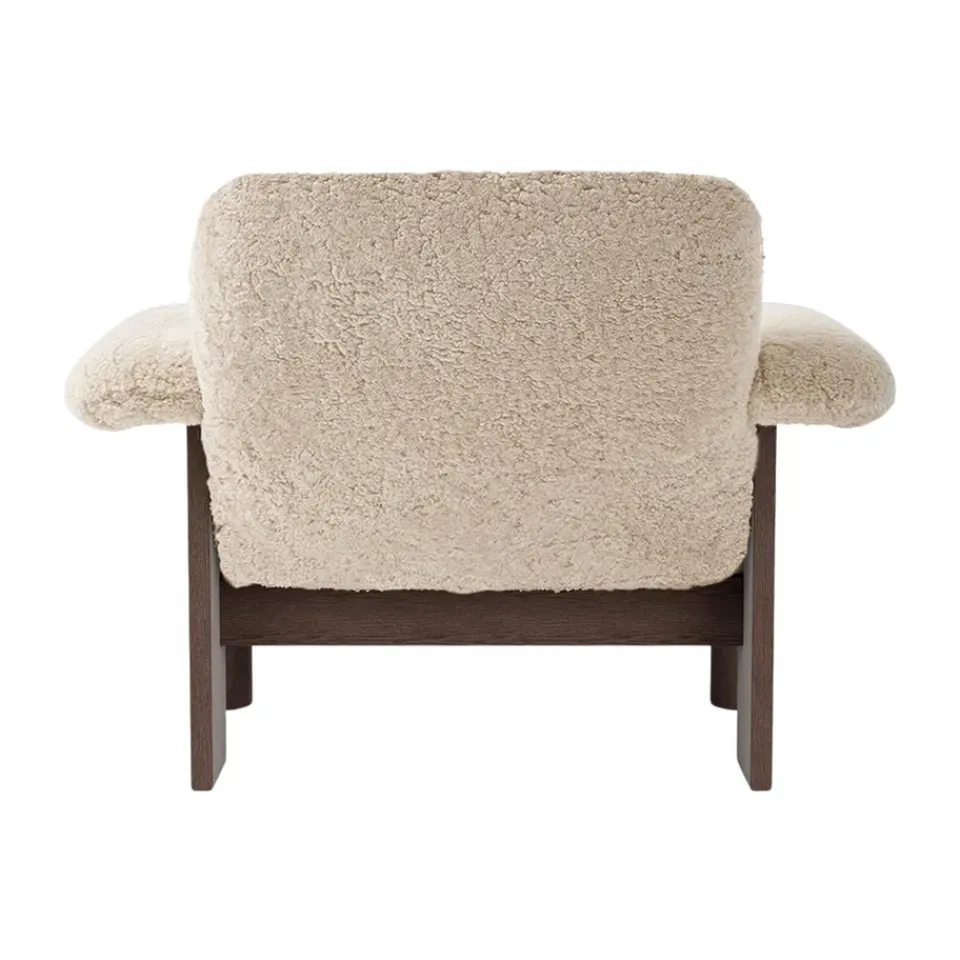 Butaca Brasilia low back, Dark oak-Nature sheepskin curly*Audo Copenhagen Outlet