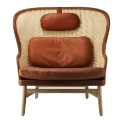 Butaca Dandy, Roble-natural-cuero Tärnsjö cognac*Gärsnäs New