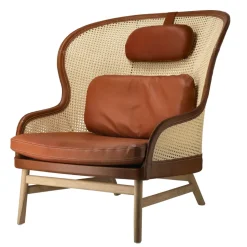 Butaca Dandy, Roble-natural-cuero Tärnsjö cognac*Gärsnäs New