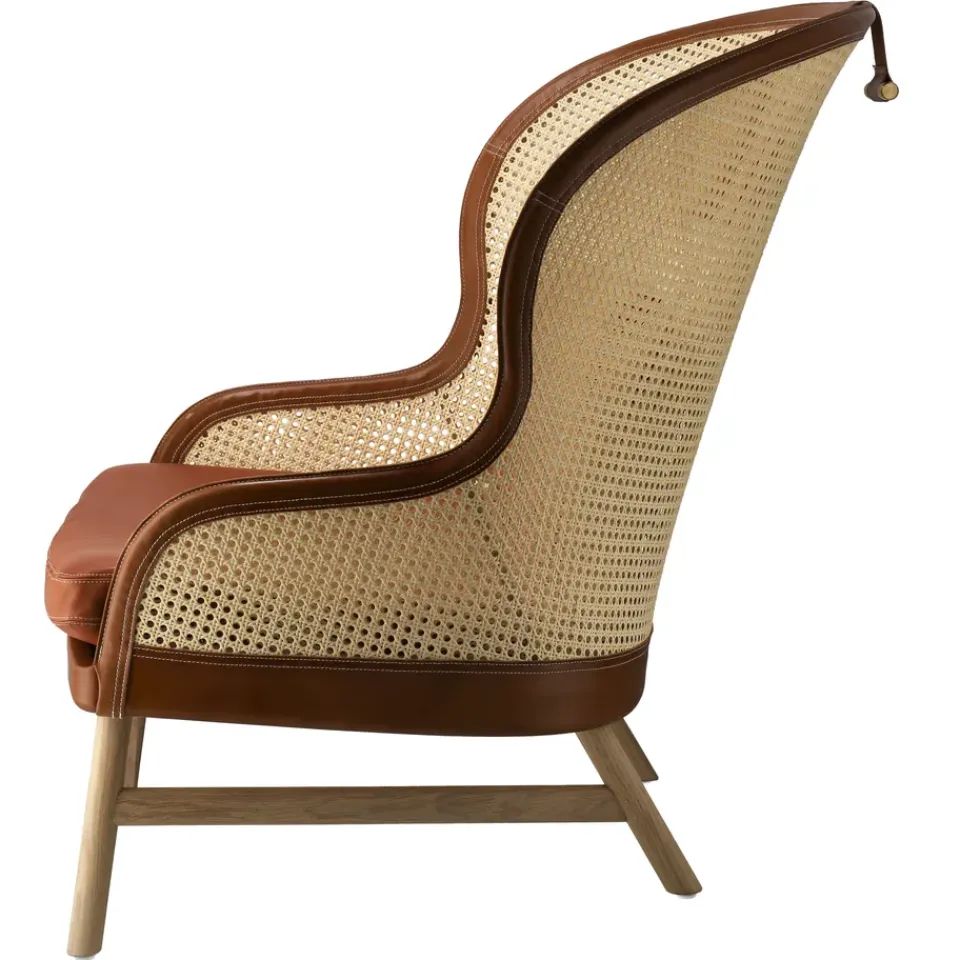 Butaca Dandy, Roble-natural-cuero Tärnsjö cognac*Gärsnäs New