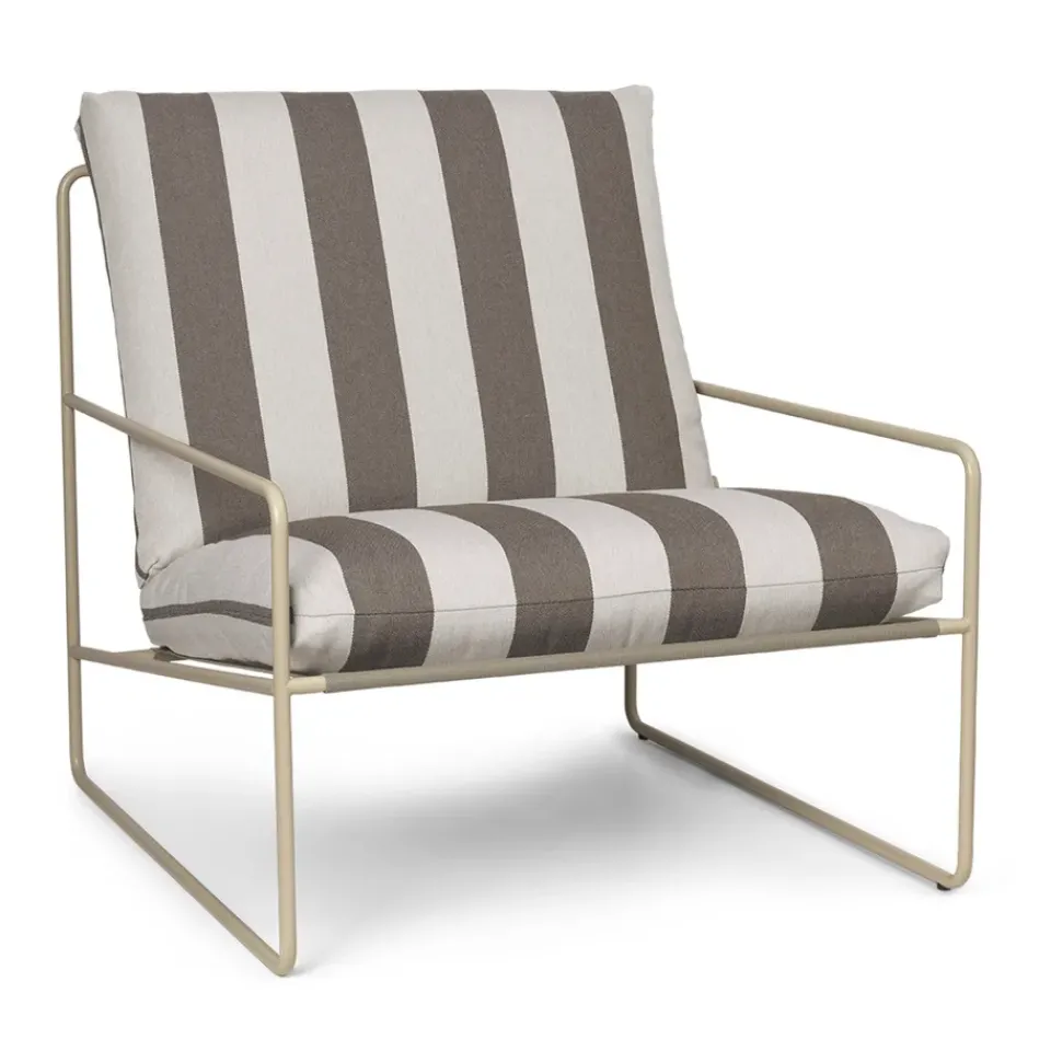 Butaca Desert, Cash stripe-chocolate*Ferm Living Sale