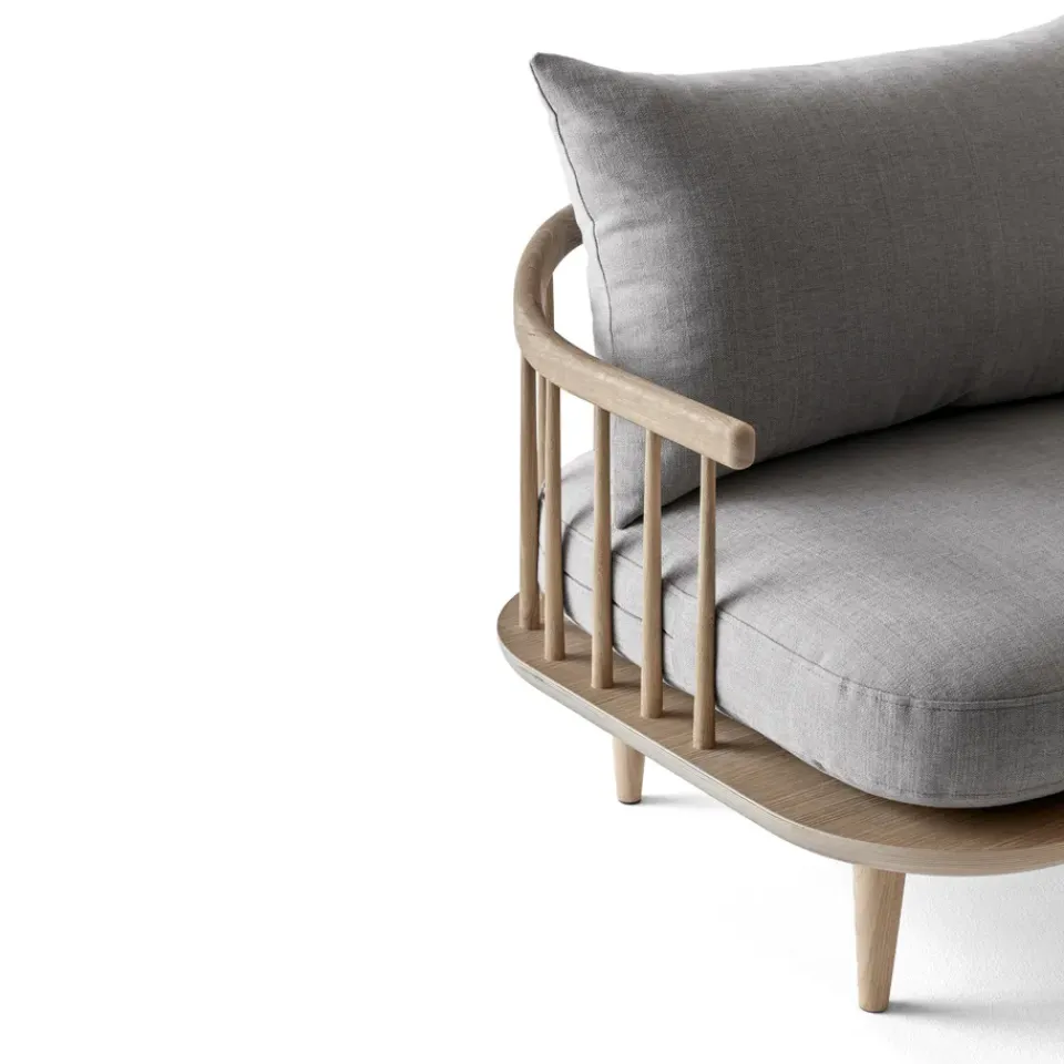 Butaca Fly SC1, Roble claro aceitado + beige tela*&Tradition Outlet