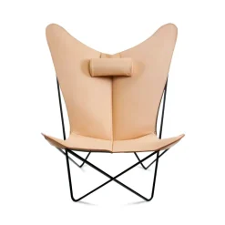 Butaca KS Chair, cuero natural, estructura negra*OX Denmarq Sale