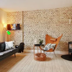 Butaca KS Chair, cuero natural, estructura negra*OX Denmarq Sale
