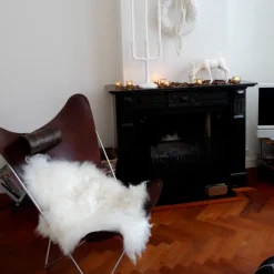 Butaca KS Chair, cuero natural, estructura negra*OX Denmarq Sale