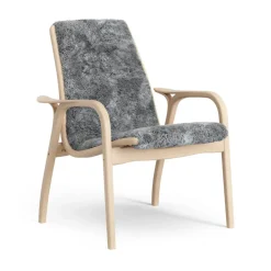 Butaca Laminett haya lacada/piel de oveja, Scandinavian Grey (gris)*Swedese Online