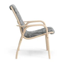 Butaca Laminett haya lacada/piel de oveja, Scandinavian Grey (gris)*Swedese Online